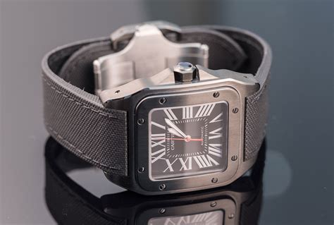 cartier santos 100 con brillanti|cartier santos carbon 100.